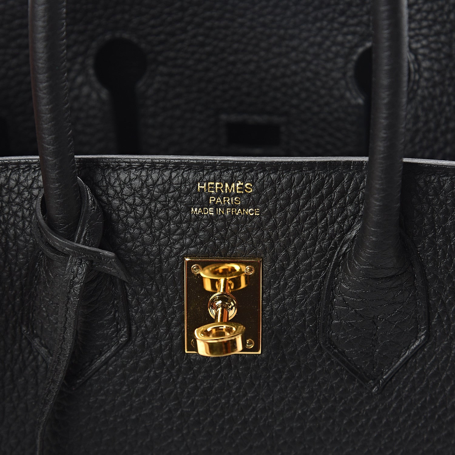 Hermes Togo Birkin 25 Black 6 of 7