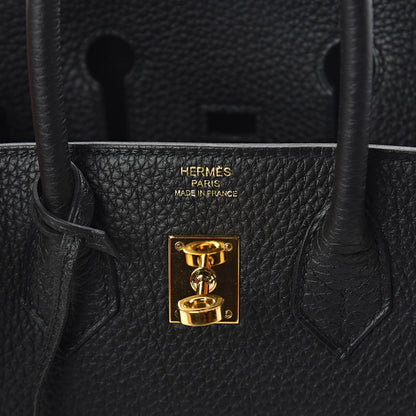Hermes Togo Birkin 25 Black 6 of 7