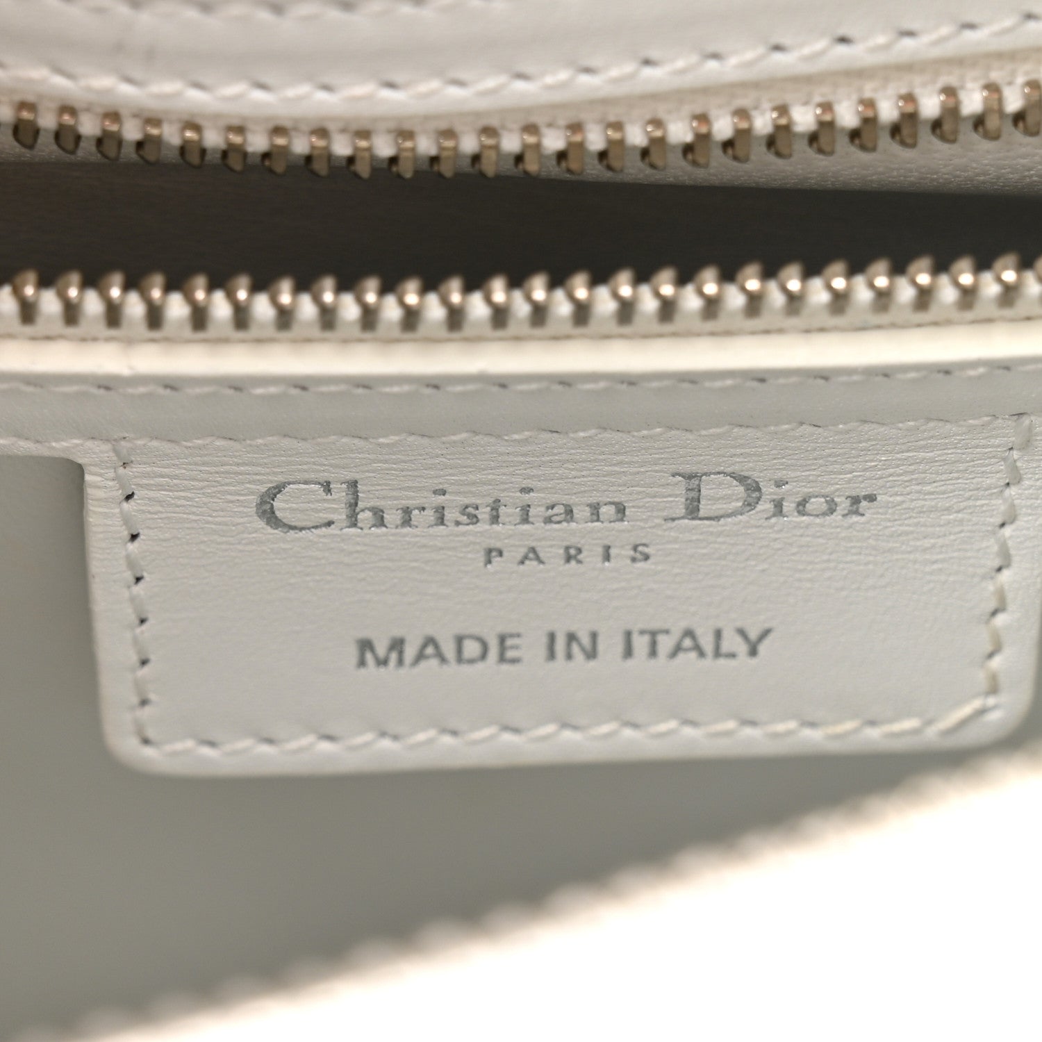 Christian Dior Calfskin Patch Embellished Medium Lady Dior White 6 of 14