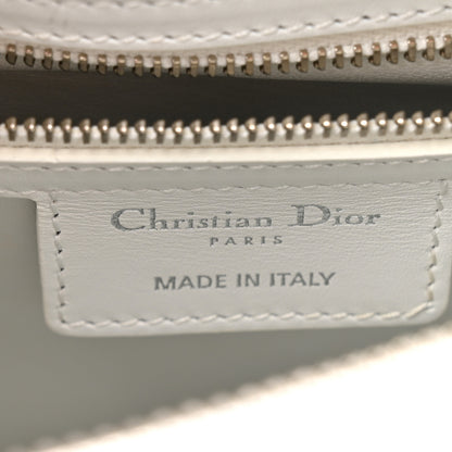 Christian Dior Calfskin Patch Embellished Medium Lady Dior White 6 of 14