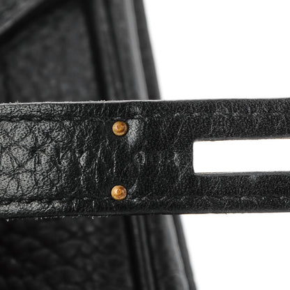 Hermes Taurillon Clemence Birkin 35 Black 18 of 36