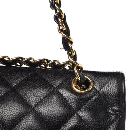 Chanel Caviar Quilted Maxi Double Flap Black 17 of 18
