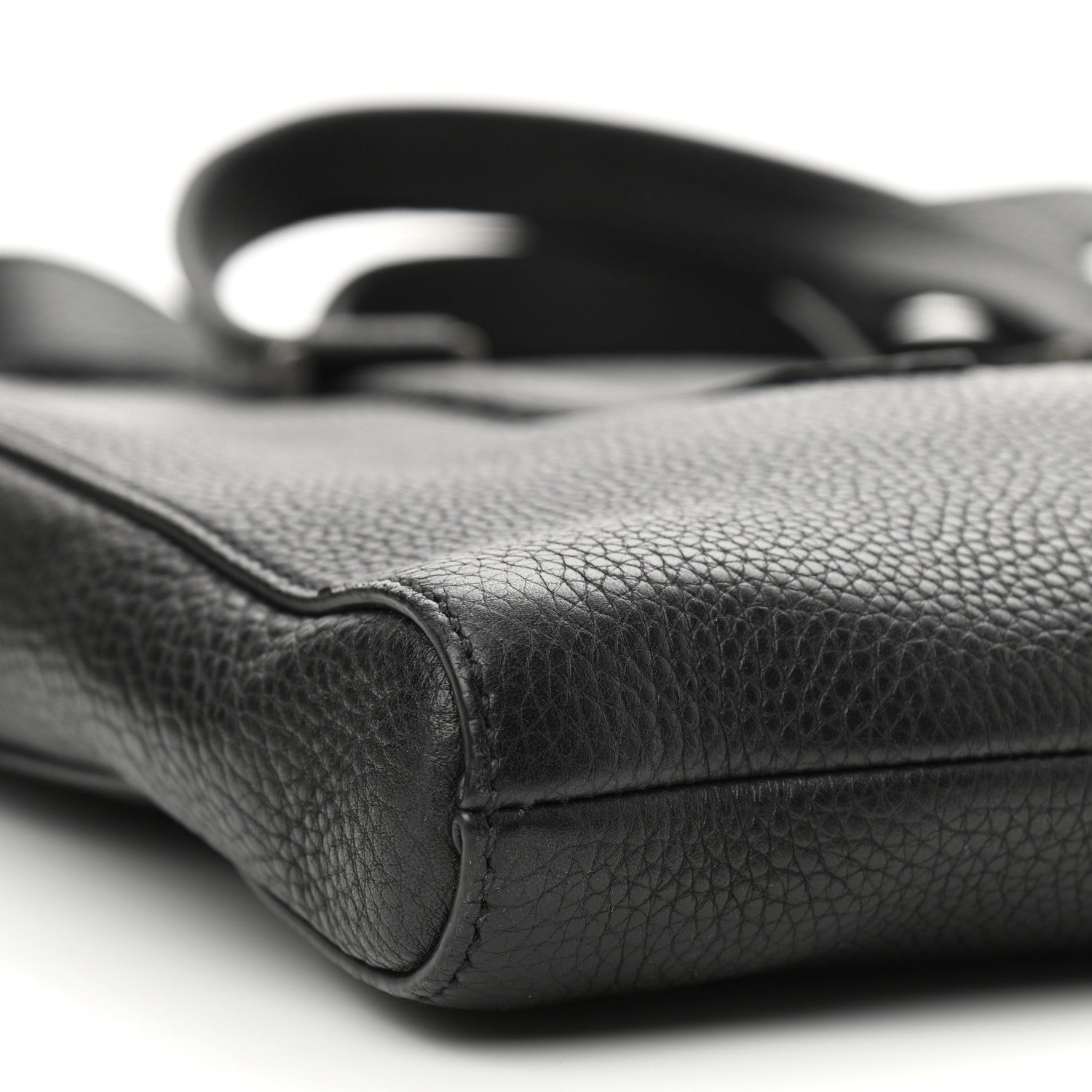 Salvatore Ferragamo Calfskin Firenze Briefcase Black 9 of 10