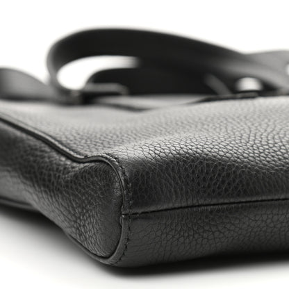 Salvatore Ferragamo Calfskin Firenze Briefcase Black 9 of 10