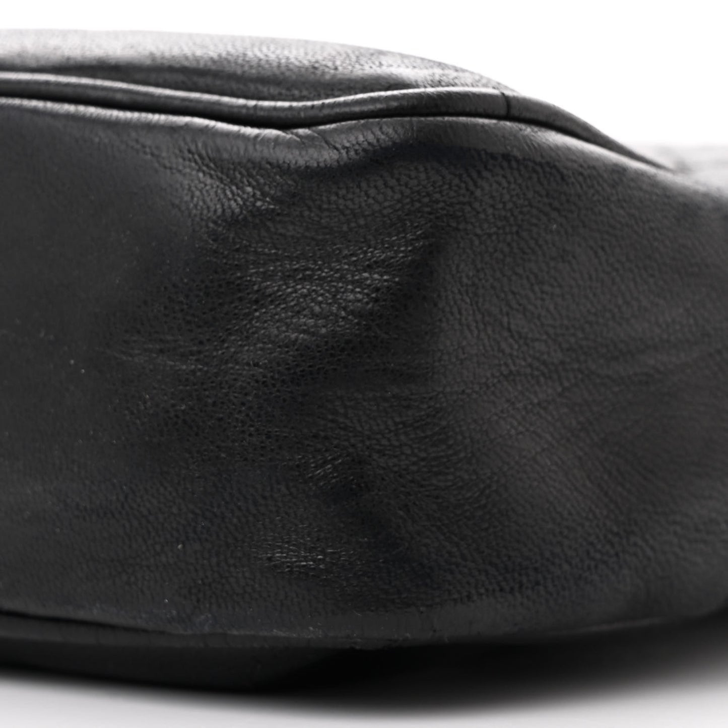 Lambskin Quilted Shopping Tote Black