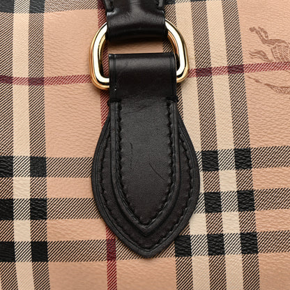 Burberry Haymarket Check Small Chester Bowling Bag Chocolate 14 of 16