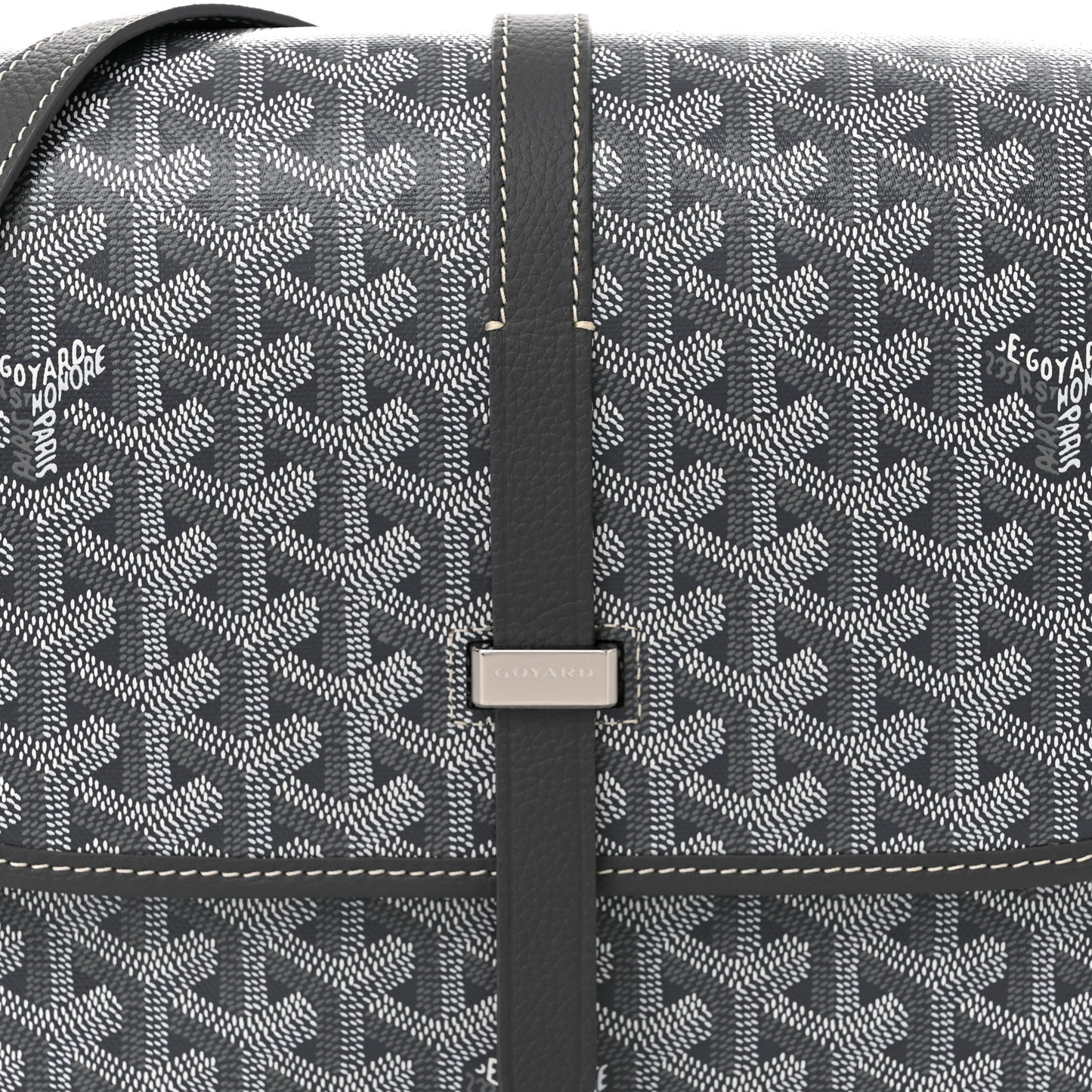 Goyardine Belvedere II MM Messenger Bag Grey