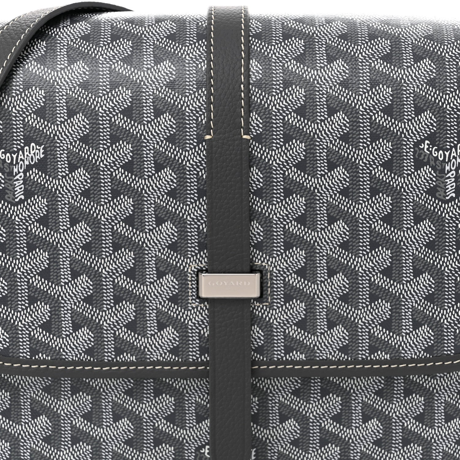 Goyard Goyardine Belvedere II MM Messenger Bag Grey 7 of 9