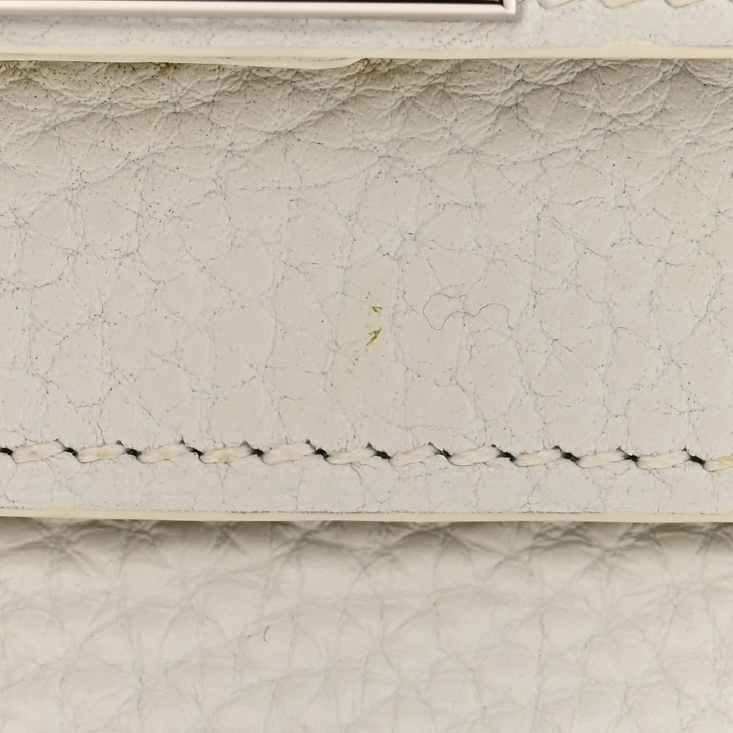 Taurillon Clemence Shoulder Kelly 40 White
