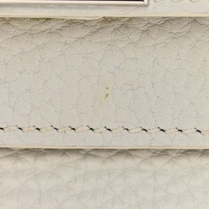 Hermes Taurillon Clemence Shoulder Kelly 40 White 10 of 14