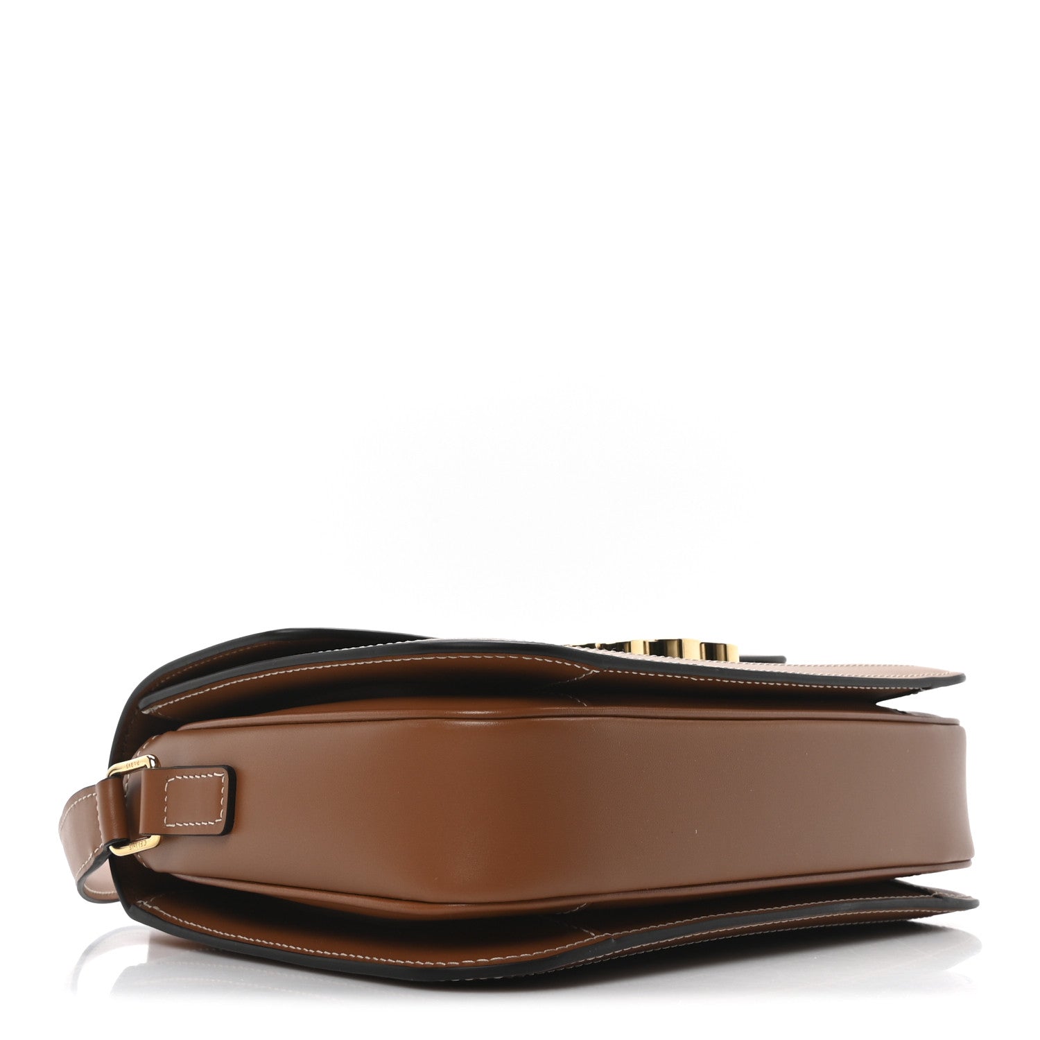 Celine Triomphe Canvas Calfskin Medium Triomphe Bag Tan 4 of 10