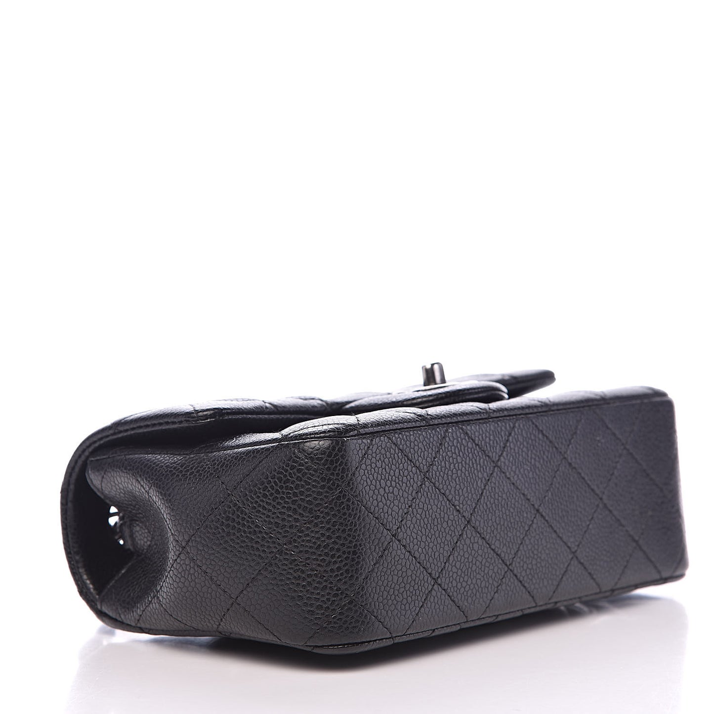 Caviar Quilted Mini Rectangular Flap Black