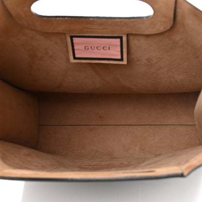 Gucci Calfskin GucciGhost Real Medium XL Tote Black Pink 5 of 9