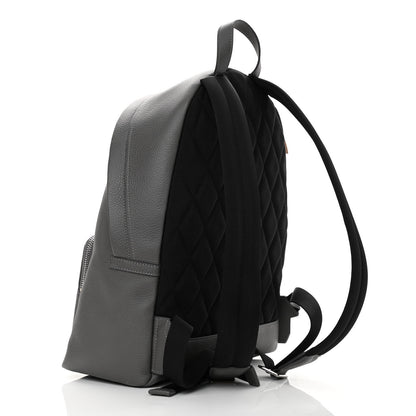 Burberry Calfskin Logo Embossed Backpack Black 3 of 15