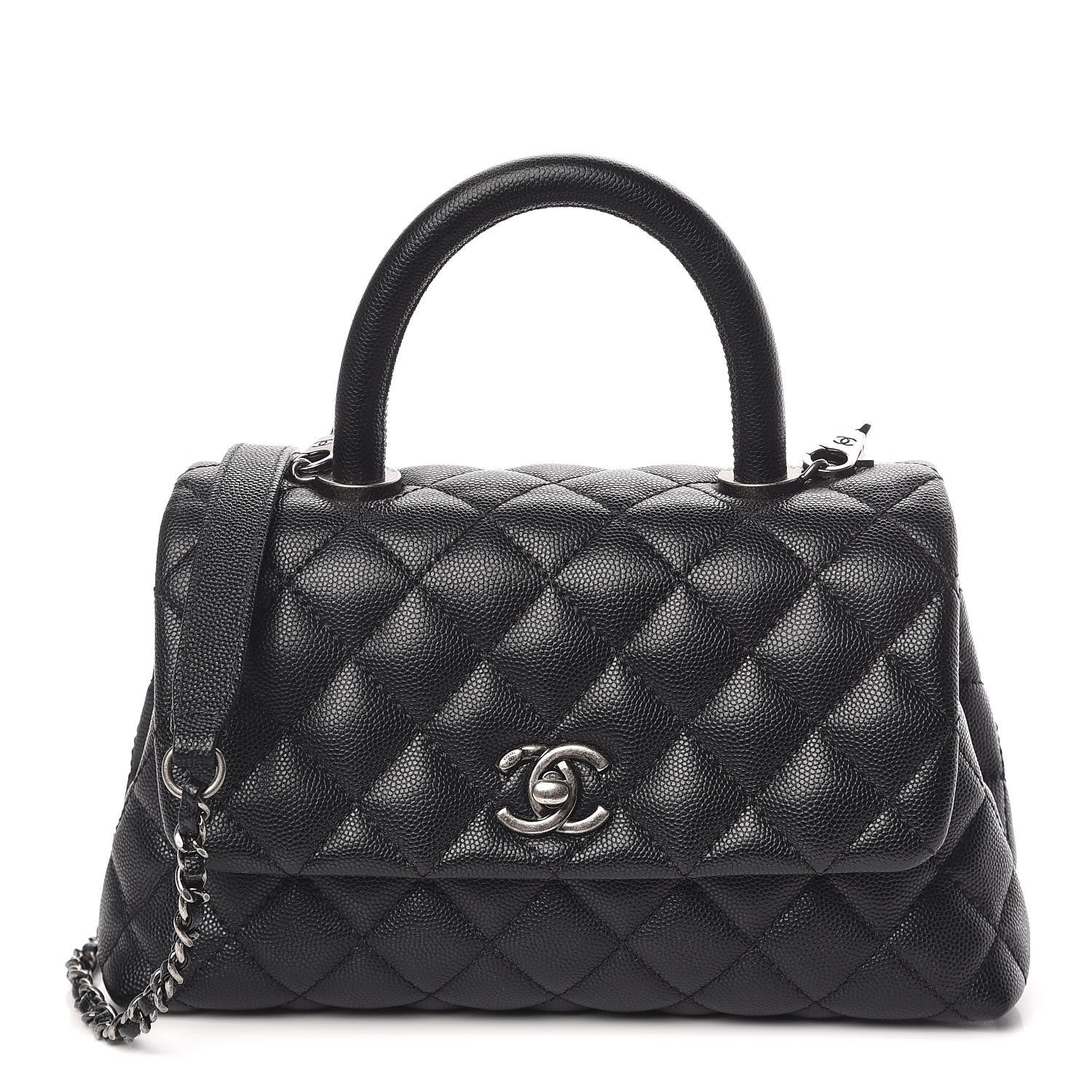 Chanel Caviar Quilted Mini Coco Handle Flap Black 1 of 18