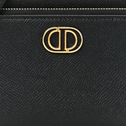 Christian Dior Grained Calfskin Caro Double Pouch Black 6 of 11