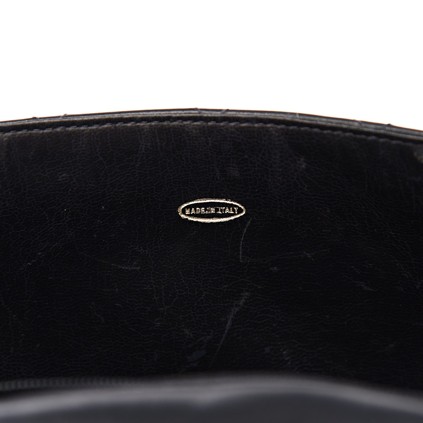 Lambskin Quilted Medium Single Flap Navy