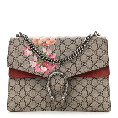 Gucci GG Supreme Monogram Blooms Medium Dionysus Shoulder Bag Beige Multicolor Dry Rose 1 of 11