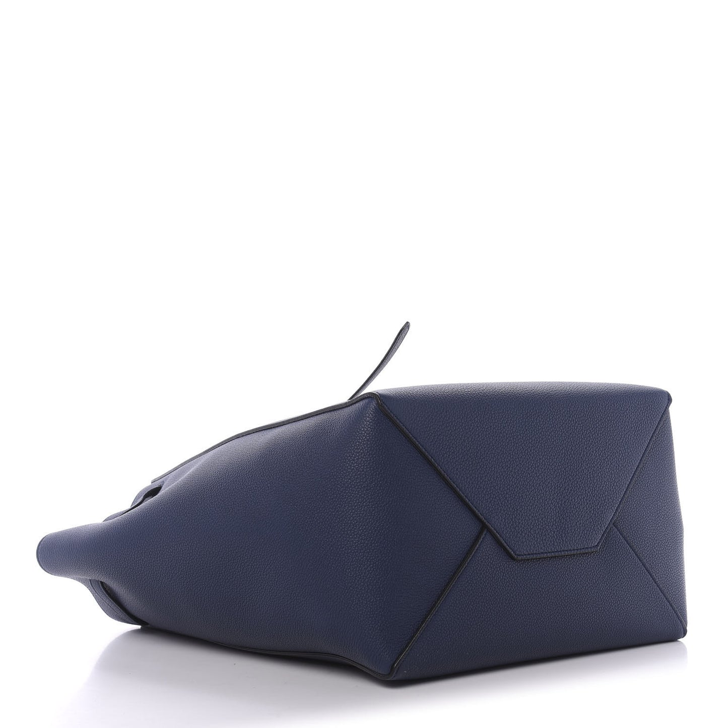 Soft Grained Calfskin Small Belt Cabas Phantom Deep Blue