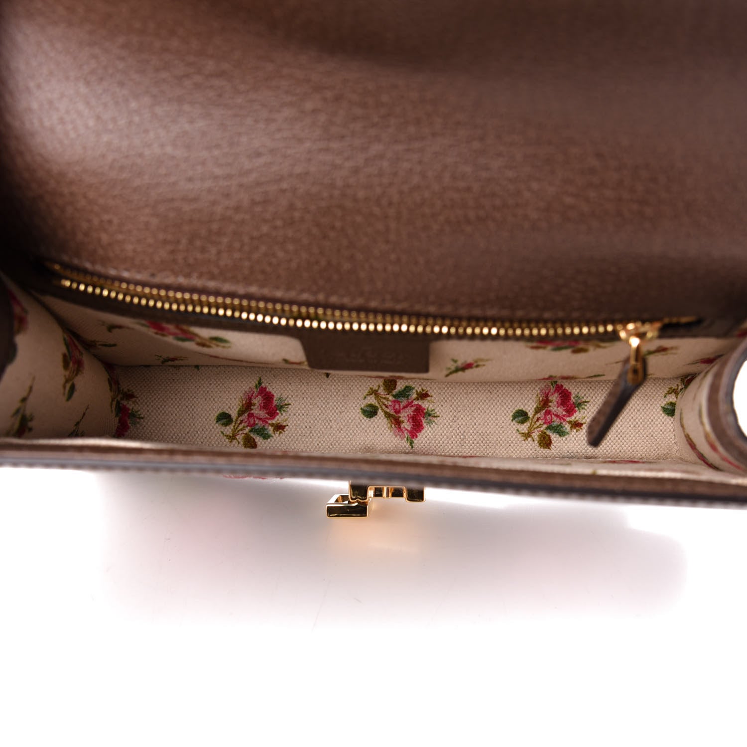 Gucci Calfskin Embroidered Sylvie Belt Bag 85 34 Brown 5 of 11