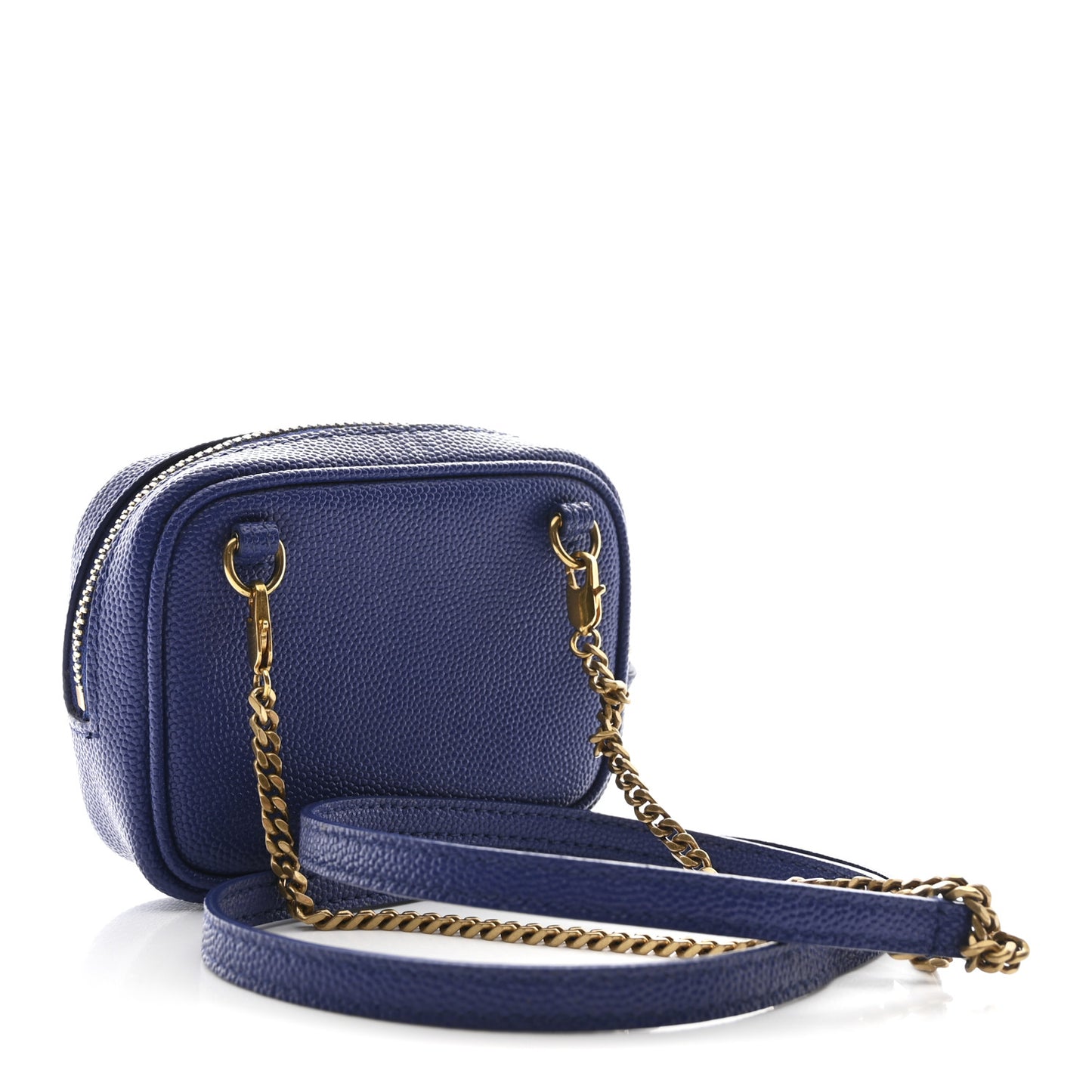Grain De Poudre Matelasse Monogram Baby Lou Camera Bag Sapphire Blue