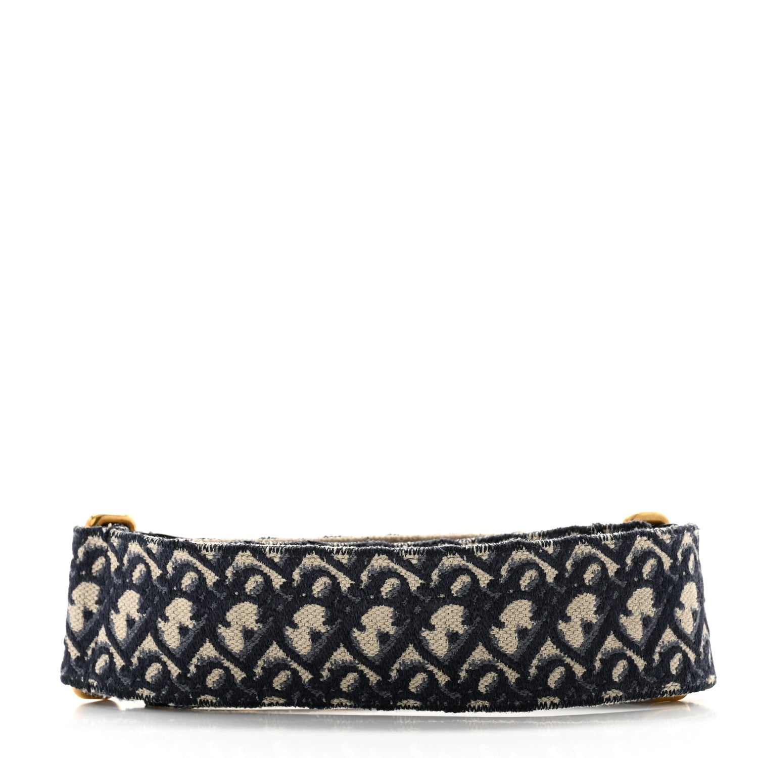 Christian Dior Oblique Shoulder Strap Blue 2 of 7