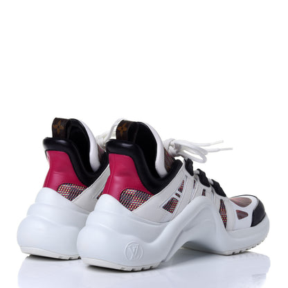 Louis Vuitton Calfskin Nylon LV Pop Archlight Sneaker 39 Rose 4 of 10