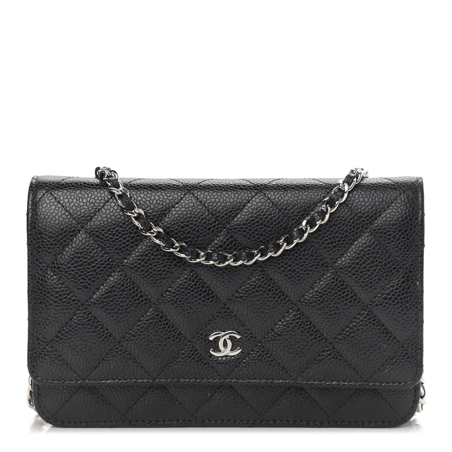 Chanel Caviar Quilted Wallet On Chain WOC Black 1 of 13