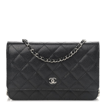 Chanel Caviar Quilted Wallet On Chain WOC Black 1 of 13