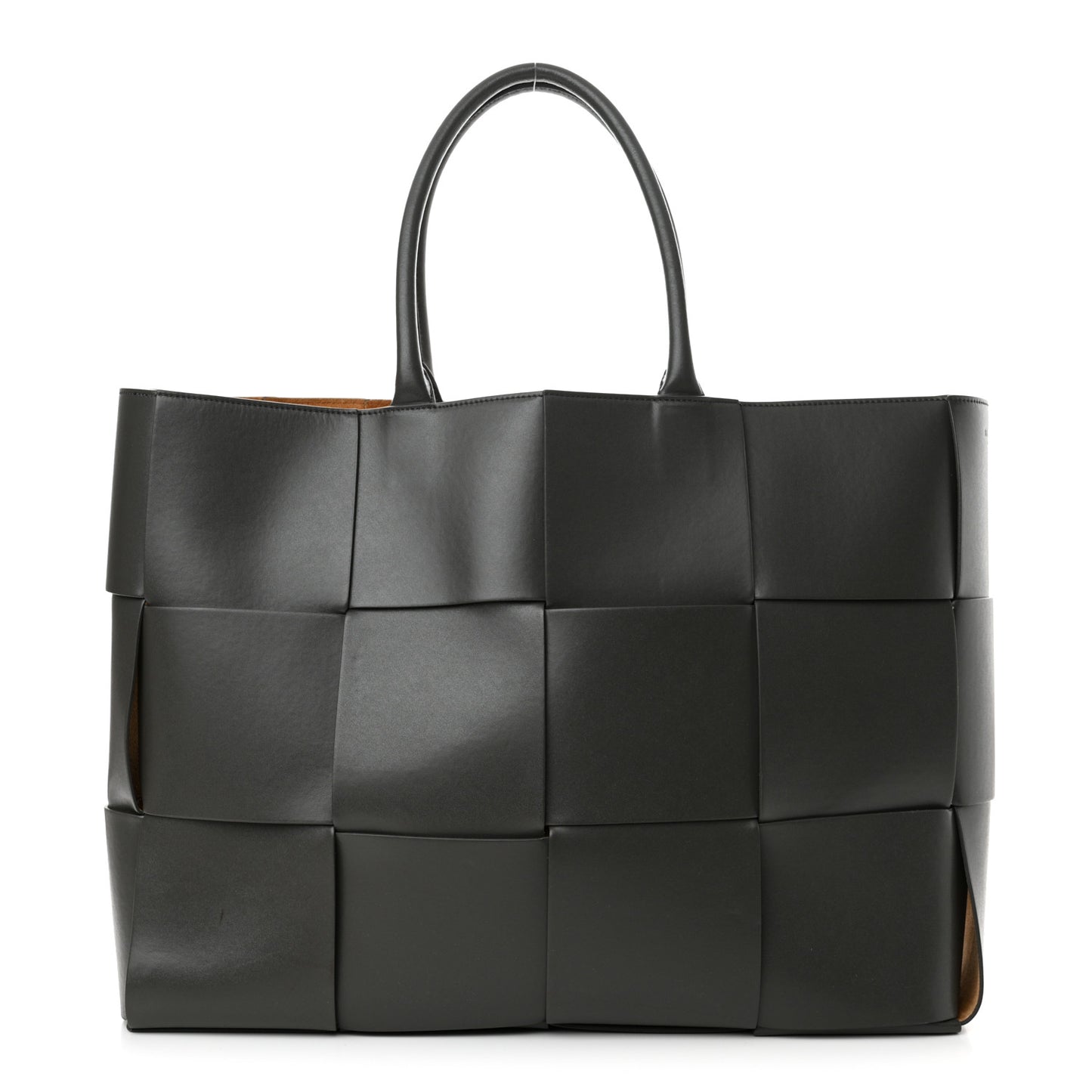 Nappa Maxi Intrecciato Large Arco Tote Grey