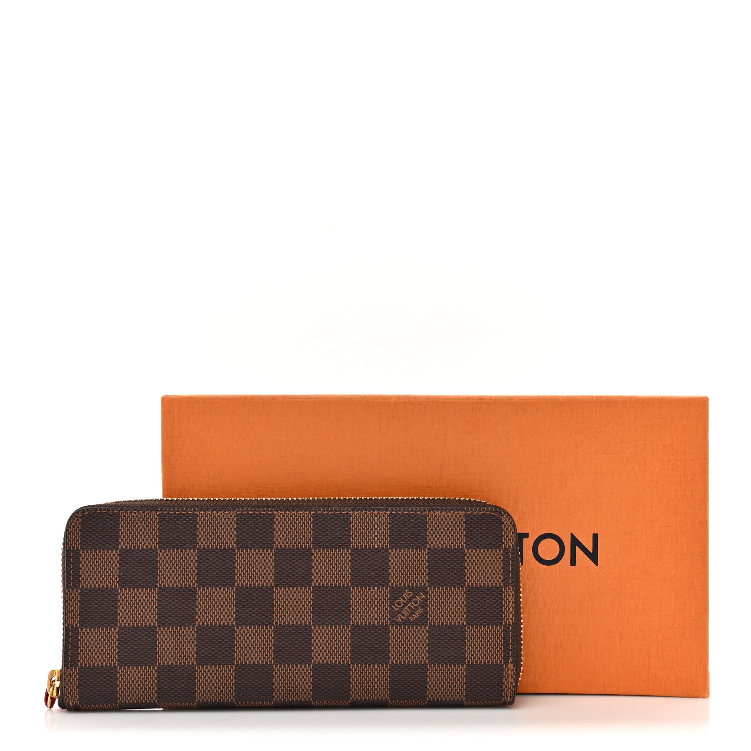 Louis Vuitton Damier Ebene Clemence Wallet Cherry 7 of 7