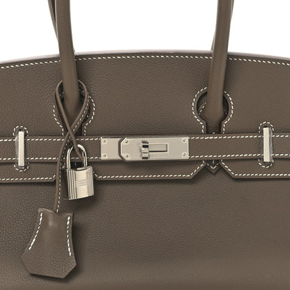 Hermes Evercolor Shoulder Birkin Light 29 Etoupe 8 of 13