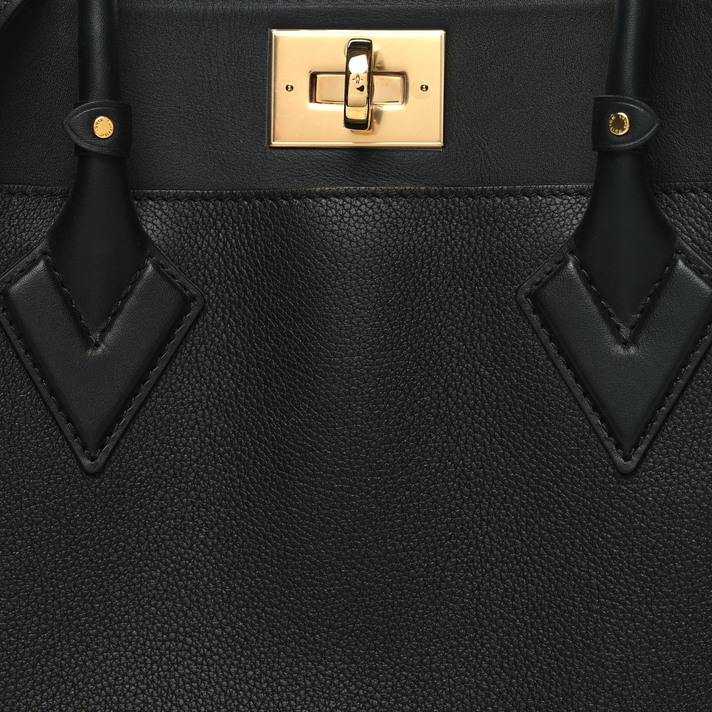 Calfskin Monogram Tufting On My Side Black