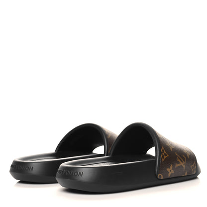 Louis Vuitton Rubber Monogram Mens Waterfront Mules 11 Macassar 5 of 9