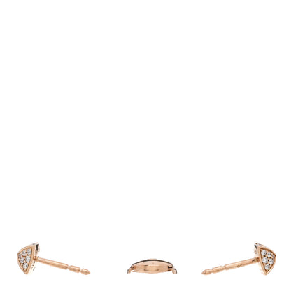 Hermes 18K Rose Gold Diamond Clou d'H Stud Earrings 3 of 5