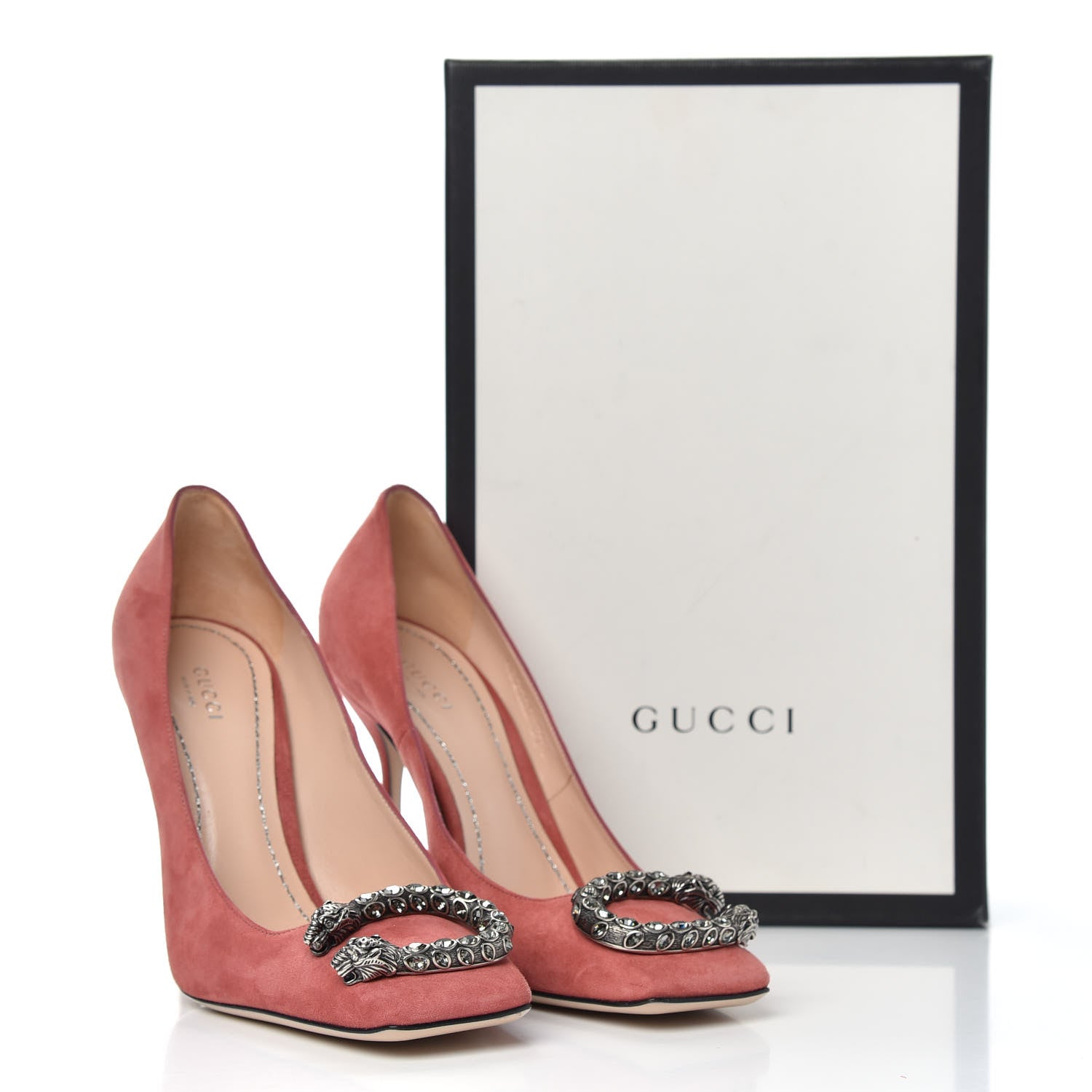 Gucci Suede Dionysus Pumps 37.5 Lipstick Rose 11 of 11