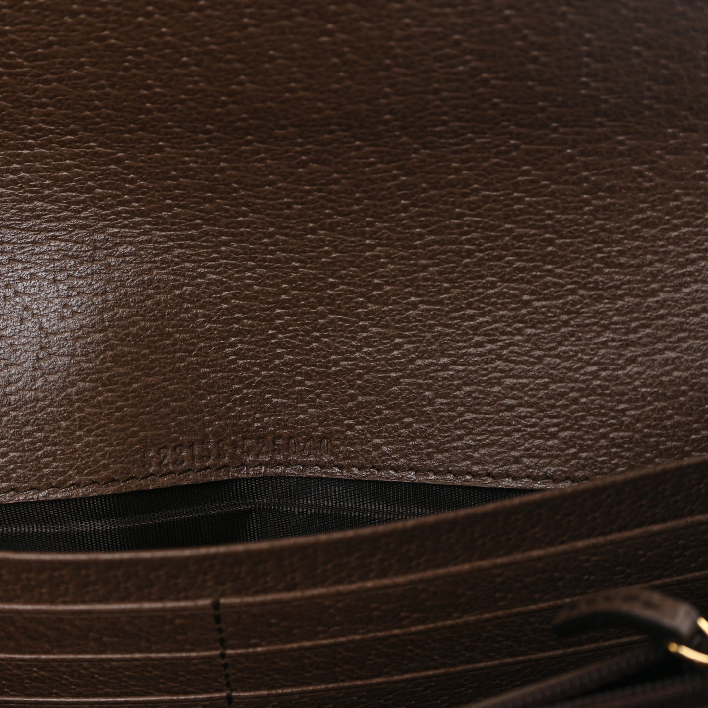 GG Supreme Monogram Web Ophidia Continental Wallet Brown