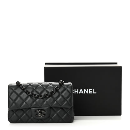 Chanel Lambskin Quilted Mini Rectangular Flap So Black 10 of 10