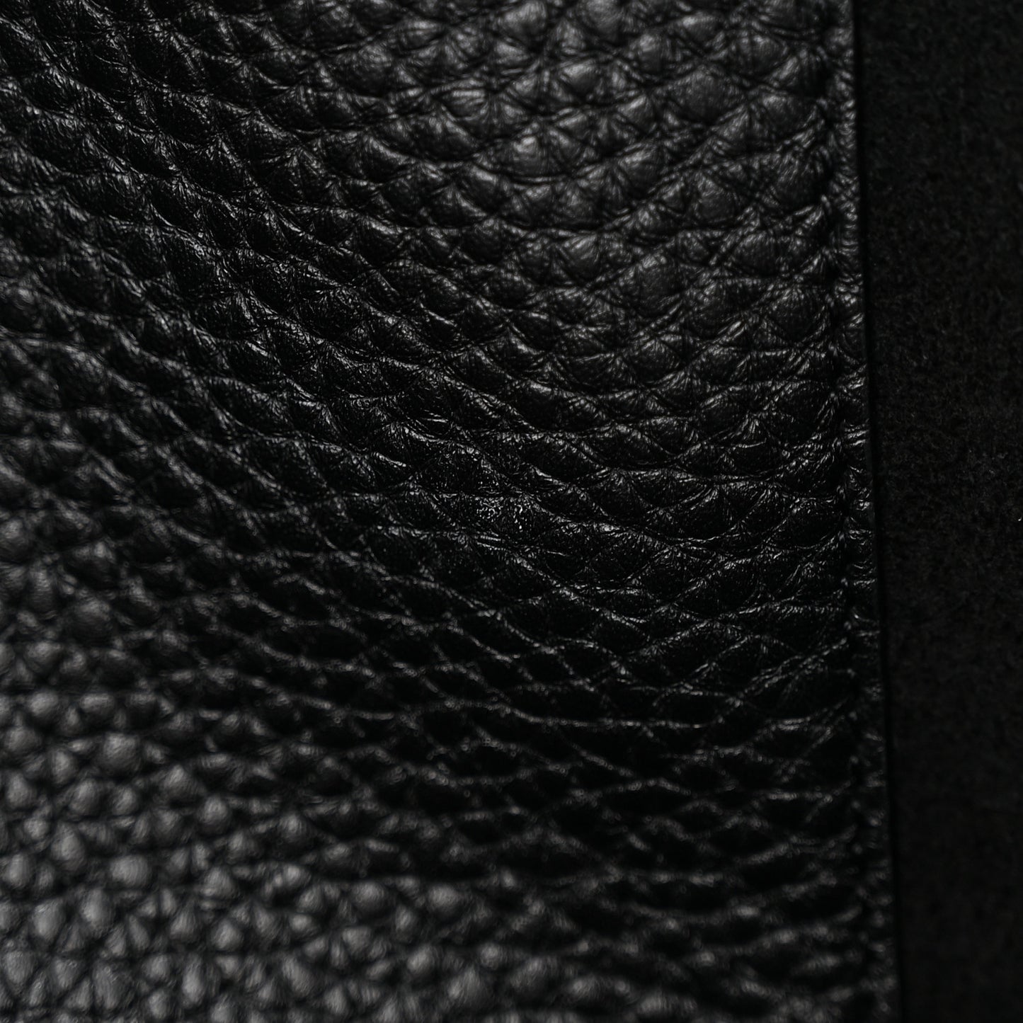 Grained Calfskin Small Rockstud Shoulder Tote Black