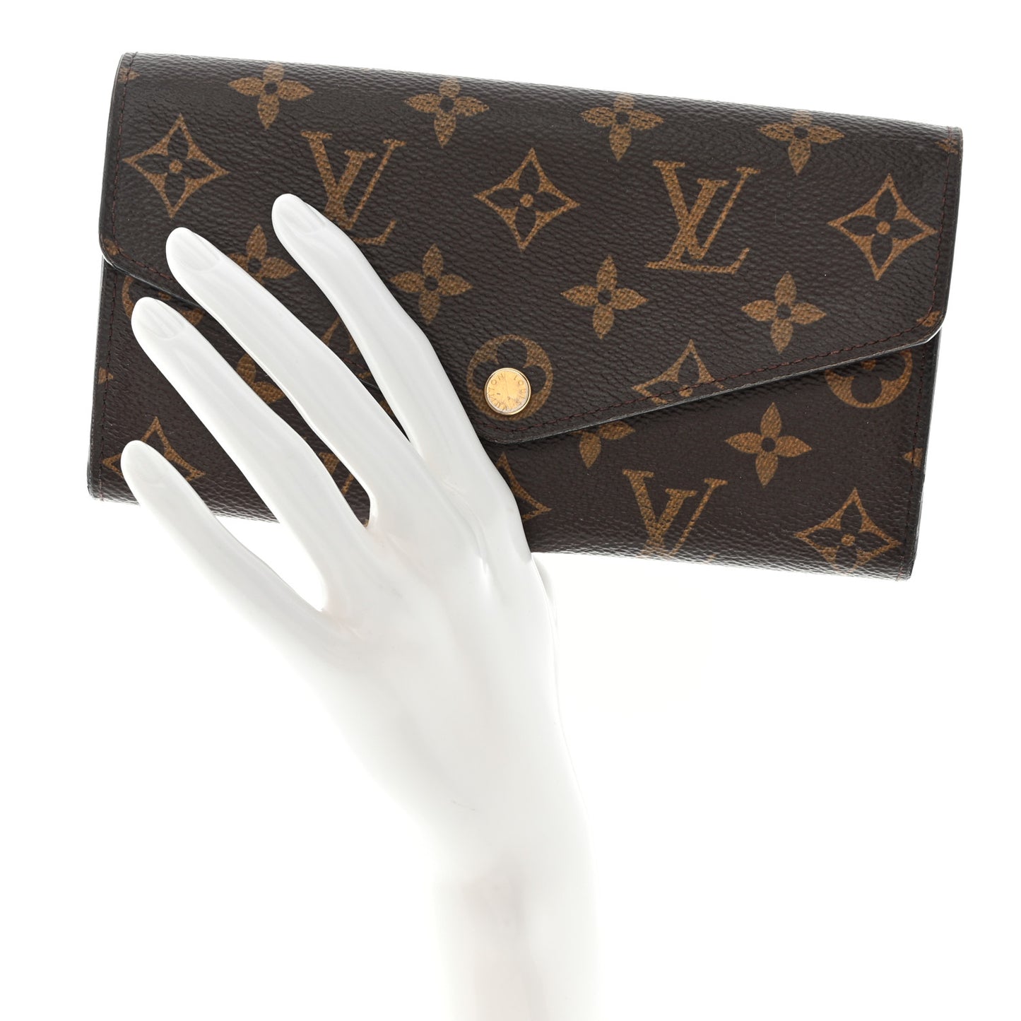 Monogram Sarah Wallet NM Coquelicot