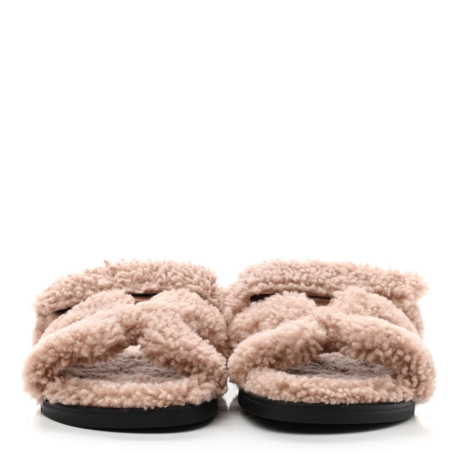 Hermes Woolskin Womens Chypre Sandals 36 Bois De Santal 2 of 7