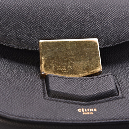 Celine Grained Calfskin Small Trotteur Black 7 of 12