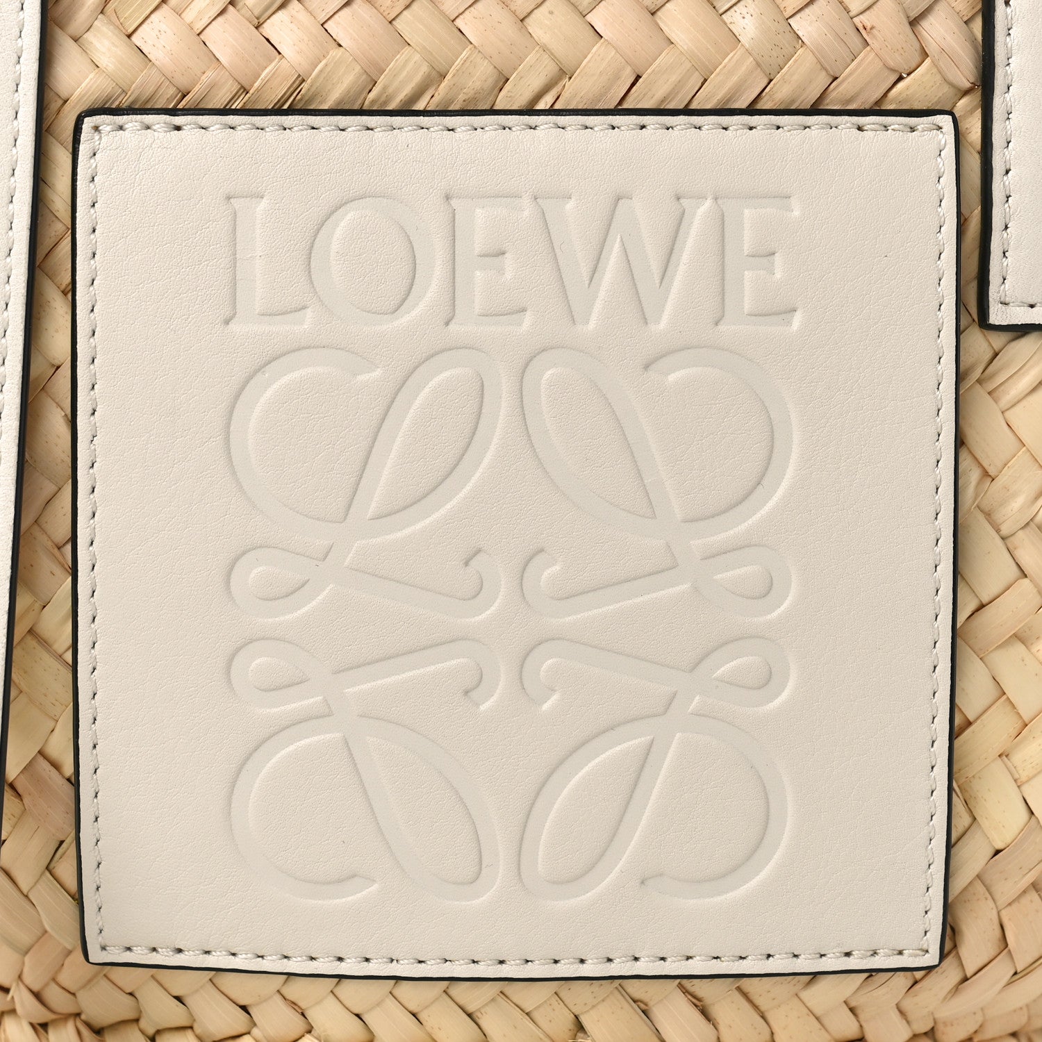 Loewe Raffia Small Basket Tote Bag Natural White 7 of 10