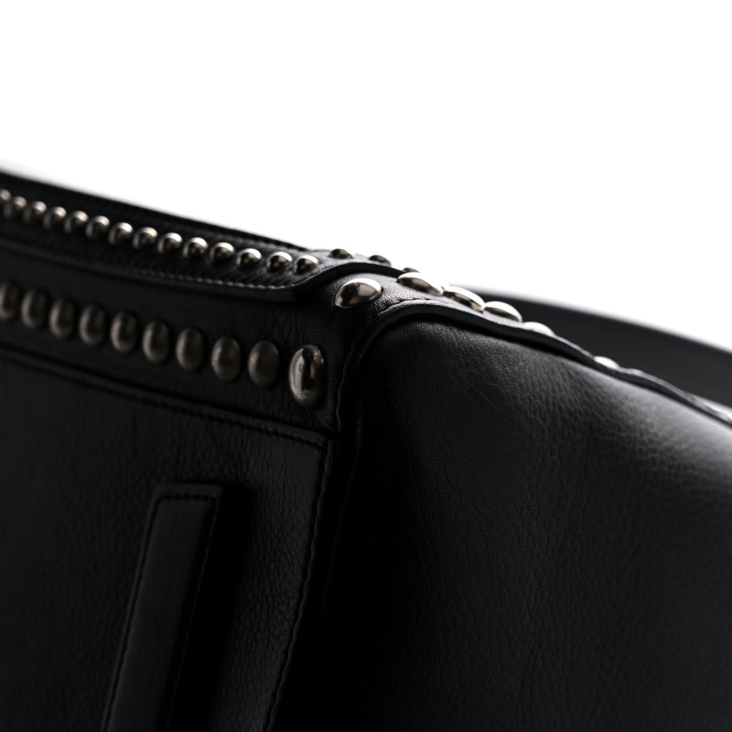 Calfskin Medium Studded Bi-Color Antigona Black White