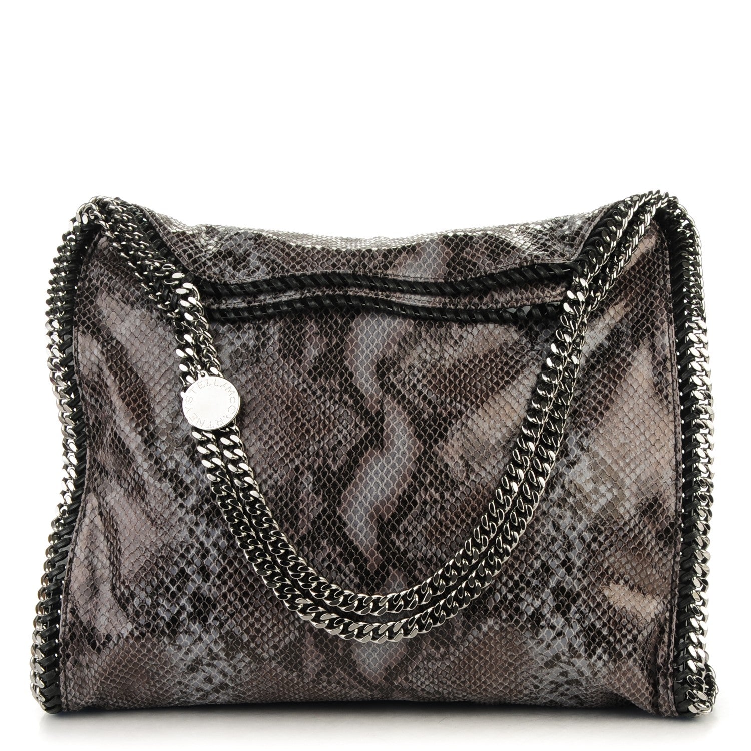Stella McCartney Eco Python Big Falabella Tote Dark Grey 1 of 8