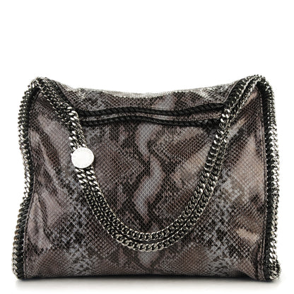 Stella McCartney Eco Python Big Falabella Tote Dark Grey 1 of 8