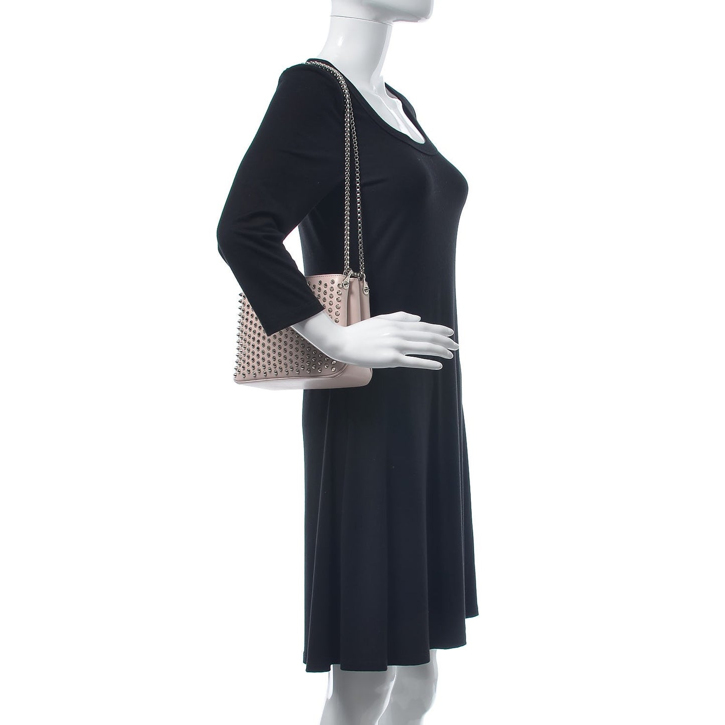 Calfskin Spiked Tribouli Crossbody Ballerina