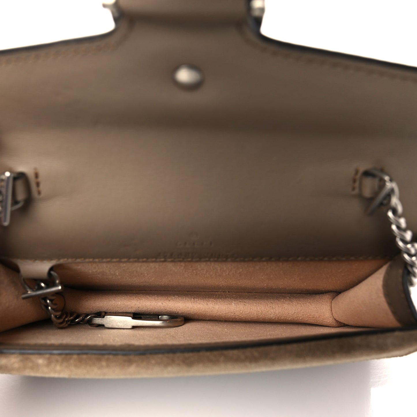 GG Supreme Monogram Super Mini Dionysus Shoulder Bag Taupe