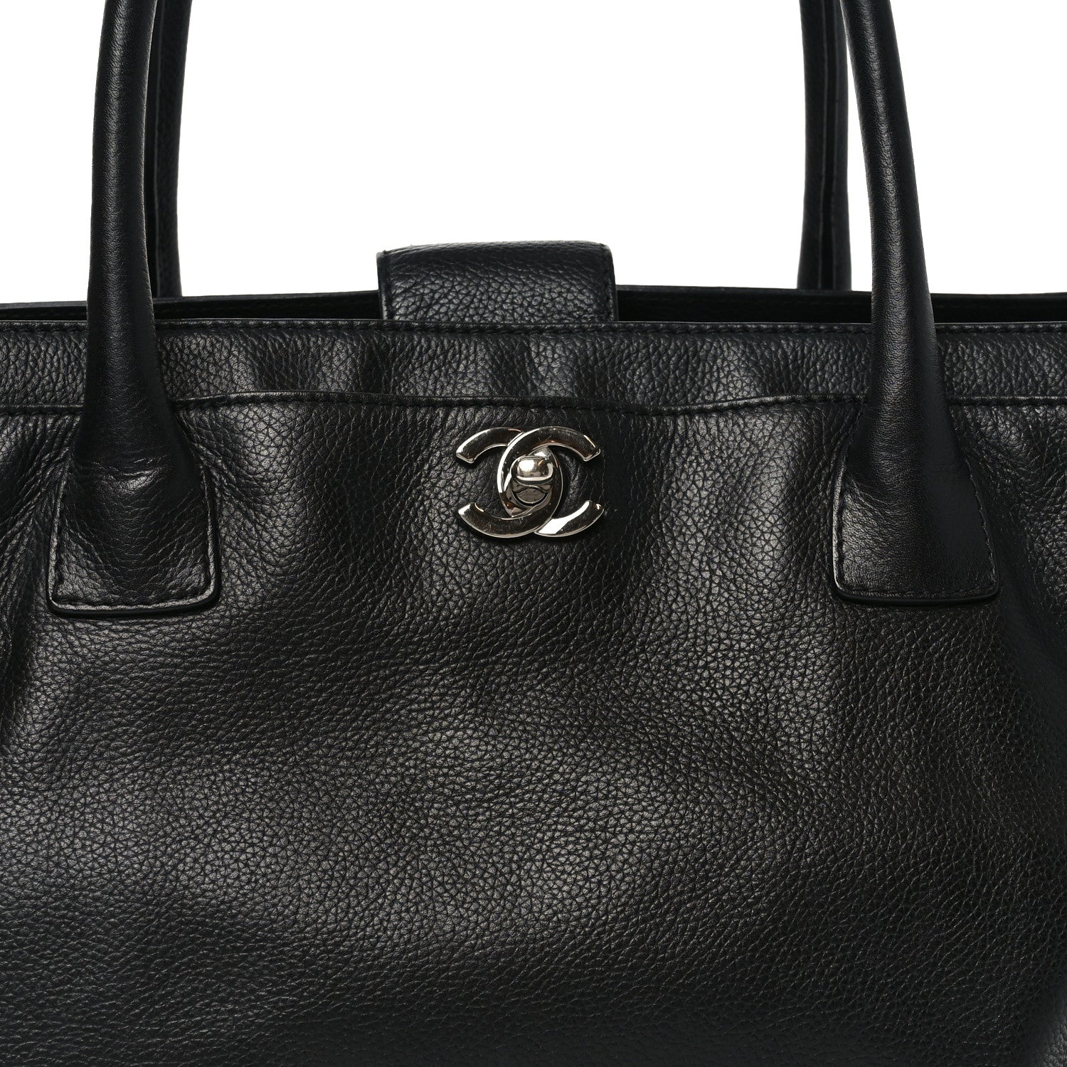 Chanel Calfskin Cerf Shopper Tote Black 8 of 10