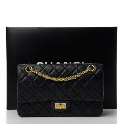 Chanel Aged Calfskin Quilted 2.55 Reissue 225 Flap Black 11 of 12